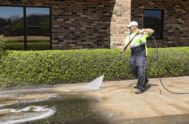 commercial concrete cleaning in hampton